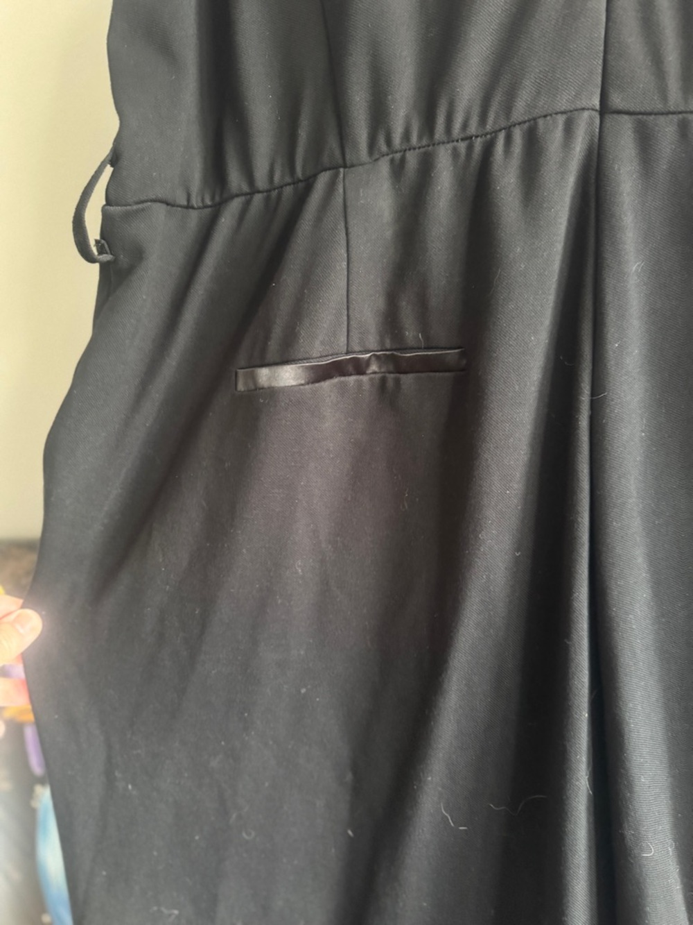 Torrid Studio Tuxedo Jumpsuit Black Satin Accent Wide Leg Plus Size 30 - Picture 9 of 14